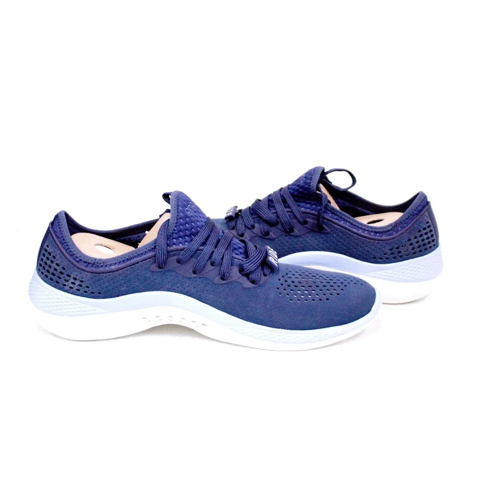 Crocs | LiteRide 360 Pacer Lace Up Sneaker Walking Shoe Navy Blue Mens 12